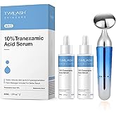 10% Tranexamic Acid Serum, Dark Spot & Hyperpigmentation Treatment Serum: Advanced Formula with 10% Tranexamic Acid, 5% Niacinamide, and Bakuchiol - 60ml*2, 4 Fl Oz