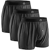 MORNIUNDER Mens Boxers Short 3 Pack Boxers for Men Soft Comfortable Breathable Underwear