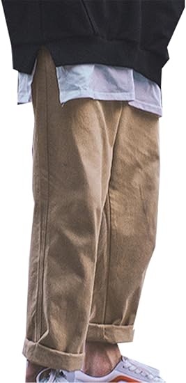 Amazon Yinuo メンズ 春夏 男性服 パンツ 九分丈 ストレート 太め ゆったり ワーク 無地 シンプル カジュアル ファッション アウトドア ワイドパンツカーキ2xl ジーンズ 通販