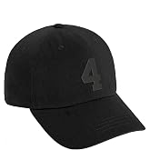 Daxton Custom Black Team Number Low Profile Adjustable Baseball Dad Hat Cap