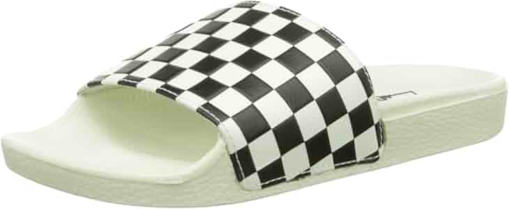 black and white checkered slides