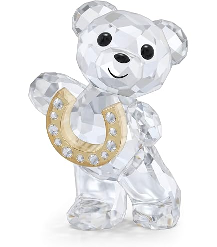 Amazon.com: SWAROVSKI Kris Bears Lucky Charm Figurine, Clear