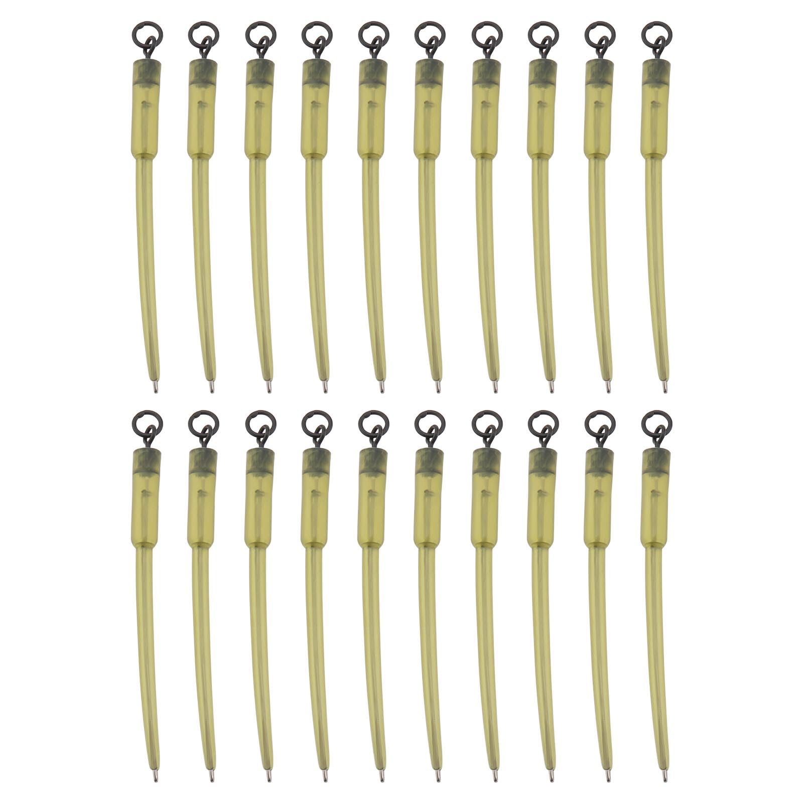 VGOL 20 Sets PVA Carp Fishing Swivels Connector Swivels PVA Tube Bags Fishing Line Connector 70mm Figure 8 Ring Making Accessories