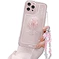 Ownest Compatible for iPhone 13 Pro Cute 3D Pink Bowknot Slim Clear Aesthetic Design Women Teen Girls Camera Lens Protection Phone Cases Cover