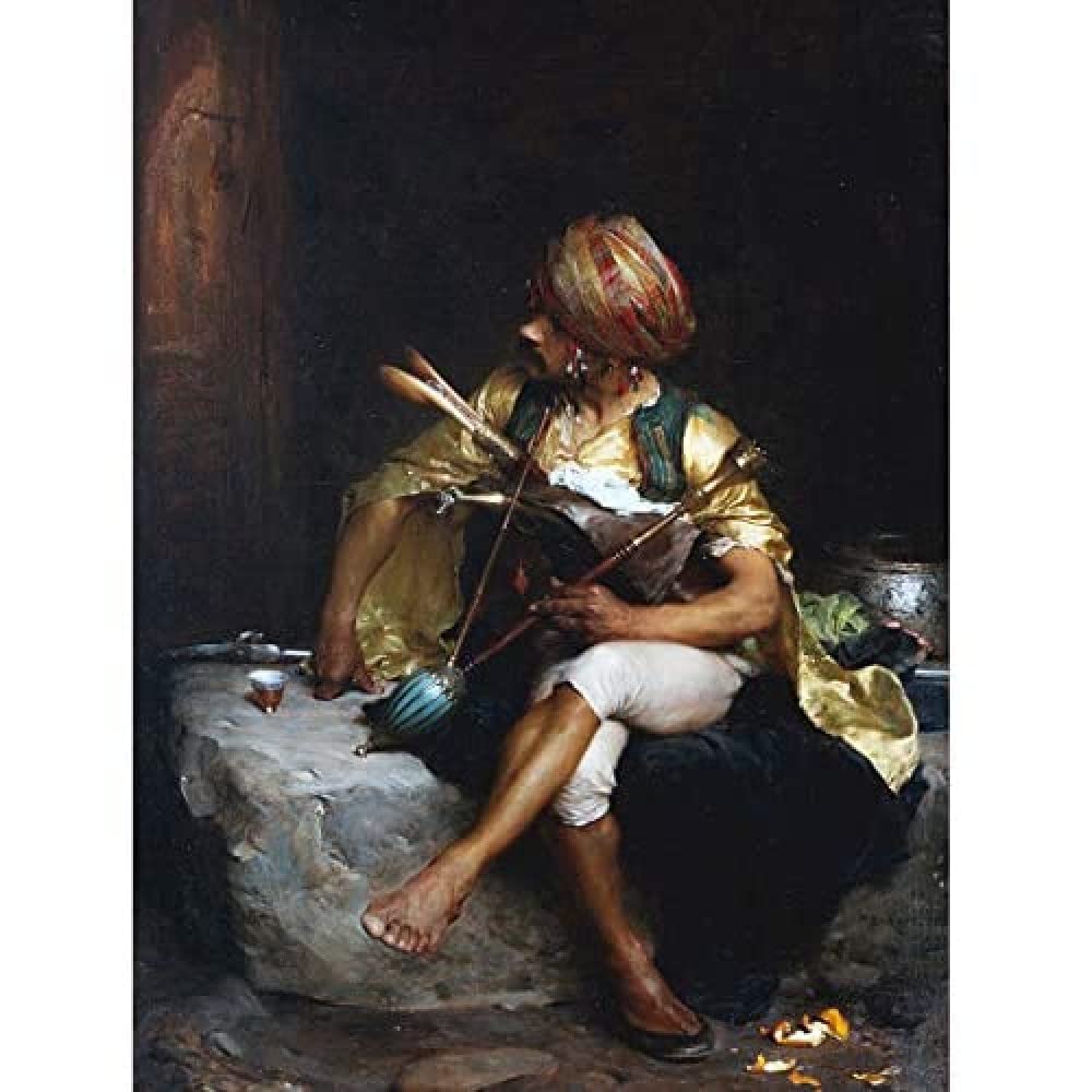 Bargue Bashi-bazouk Soldier Ottoman Empire Painting Art Print Canvas Premium Wall Decor Poster Mural