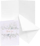 UK Greetings Multipack 10 Thank You Cards with Envelopes Botanical Design view 3