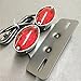 Universal Cat Eye Custom Motorcycle Tail Brake License Plate light BLACK RED