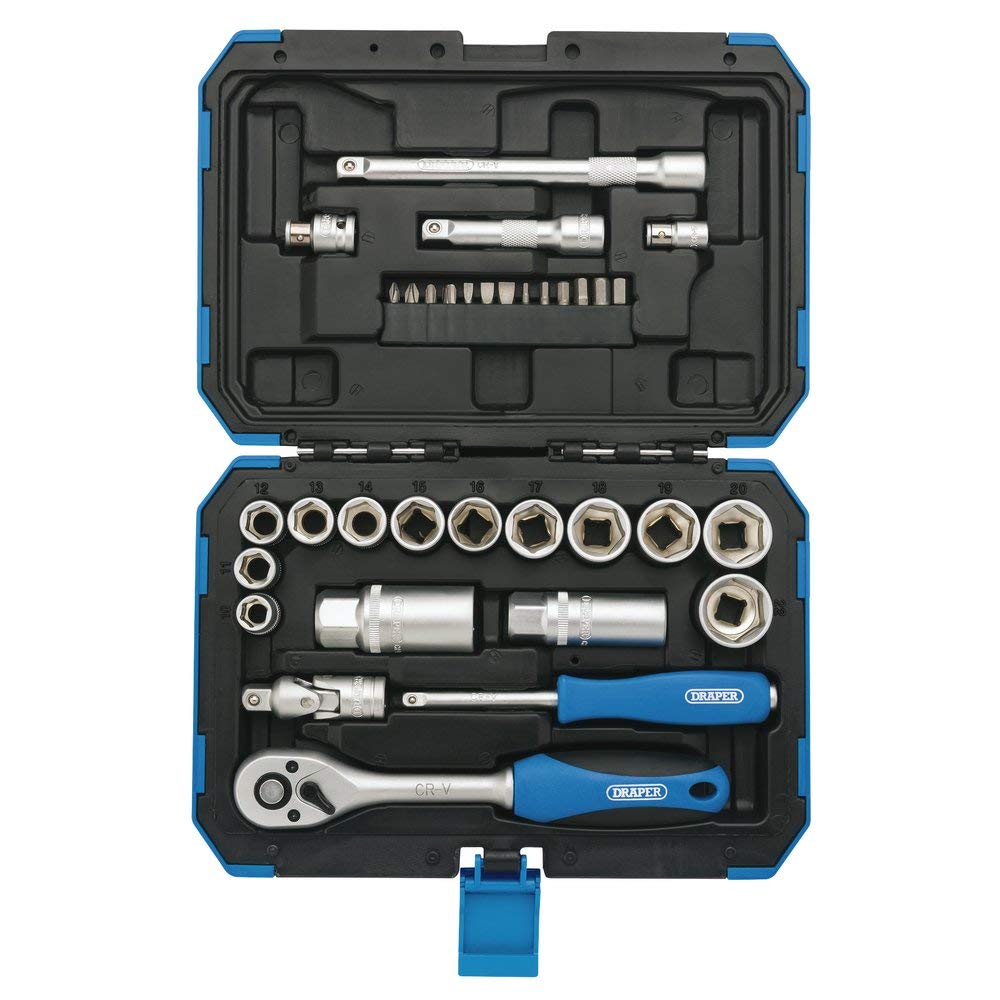 Draper 89558 3/8" Sq. Dr. Metric Socket Set (34 Piece)