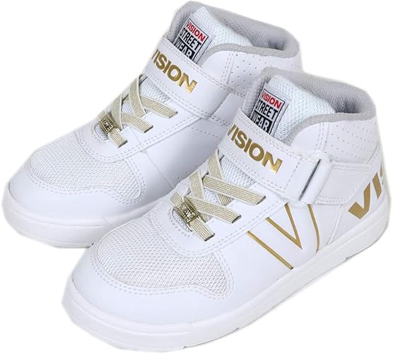 Amazon ヴィジョン Vision Ventura Jr ベンチュラ ジュニア ダンス スニーカー 23cm ホワイト ゴールド P008 Vks 9113 シューズ バッグ