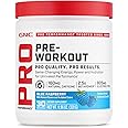 GNC Pro Performance Pre Workout Powder for Men and Women | Energy, Hydration, and Focus | Sugar Free, Gluten Free, Performance Supplement | Blue Raspberry | 30 Servings