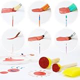 Jiosdo Kids Paint Brushes 19pc Set with Palettes Art Brushes for Children view 3