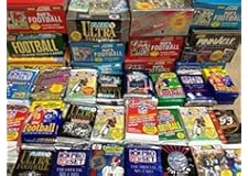 100 Vintage Football Cards in Old Sealed Wax Packs - Perfect for New Collectors