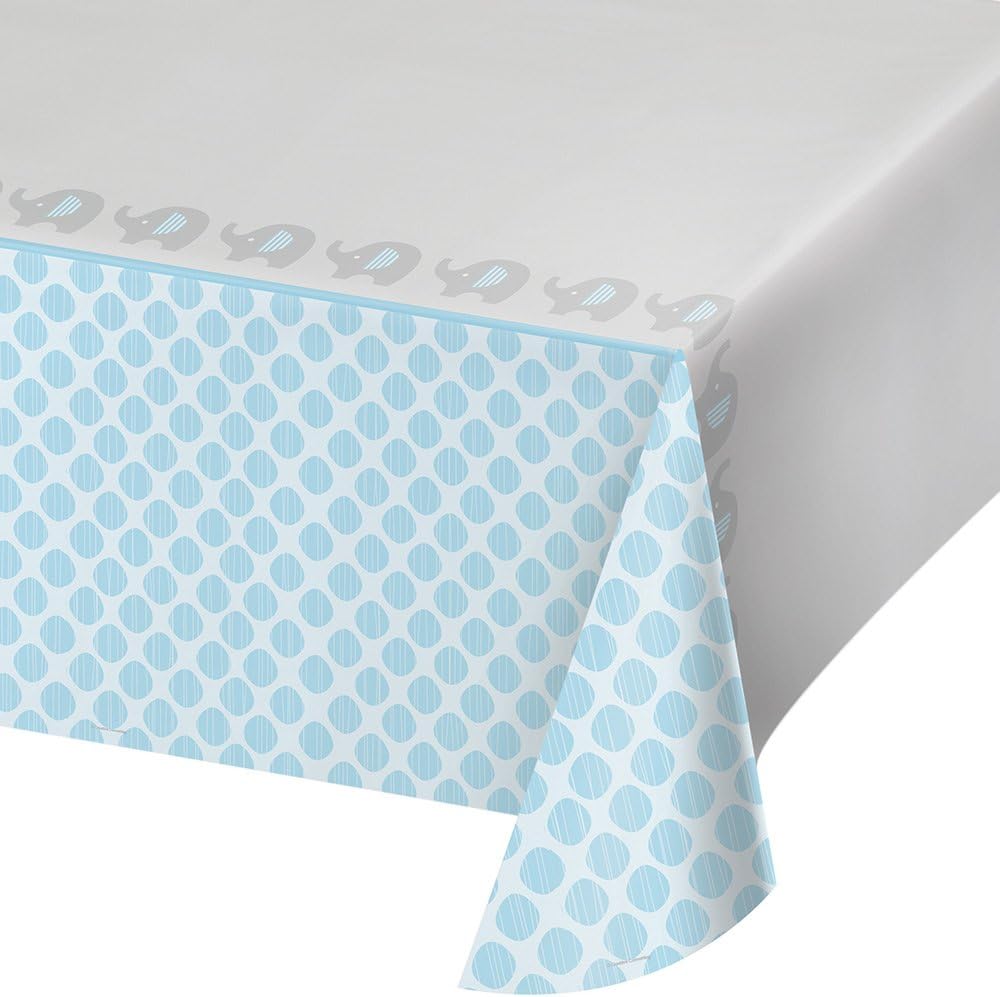 Best blue baby shower table cloth