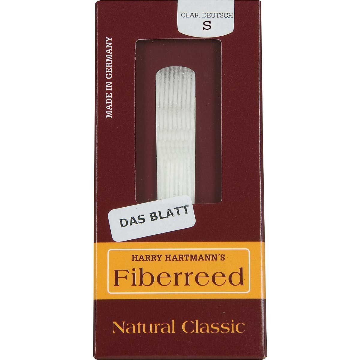 Fibrerereed reed BB clarinet German cut Natural Classic S — image 1