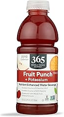 365 by Whole Foods Market, Nutrient Enhanced Water, Fruit Punch with Potassium, 20 Fl Oz