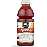 365 by Whole Foods Market, Nutrient Enhanced Water, Fruit Punch with Potassium, 20 Fl Oz