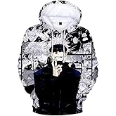 Gojo Satoru Hoodie Costume Cosplay Sweatshirt Sweater 3D Novelty Hooded Pullover for Men Women