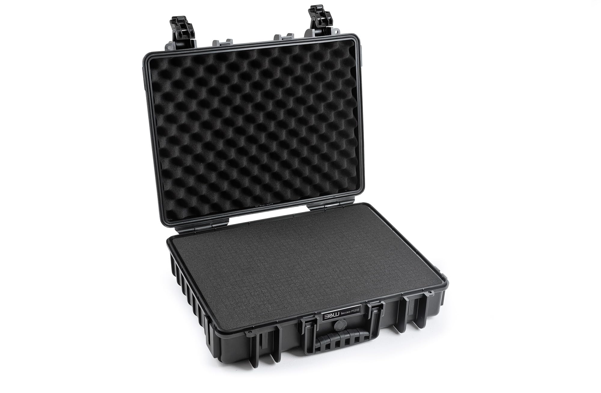 B&W International B&W Outdoor Transport Case, Type 6040, Black, with Cube Foam, Waterproof According to IP67 Certification, Dustproof, Shatterproof and Indestructible — image 1