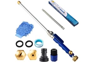 Jethose Pressure Washer, 2026 Upgraded Jet Hose Water Pressure, 2-in-1 High Pressure Power Washer with 2 Nozzles & Flexible E