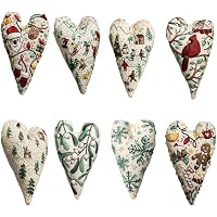 Kit Ricamo Natalizio A Forma Di Cuore: Set Fai-da-te Per Principianti Con Aghi E Fili – Decora L’Albero Con Stile