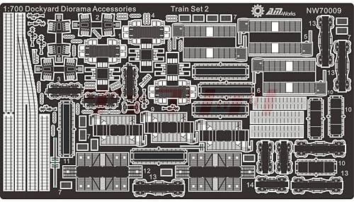 1/700 port Accessories series train set 2 NW70009