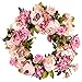 Lvydec Artificial Flower Wreath Peony Wreath - 16