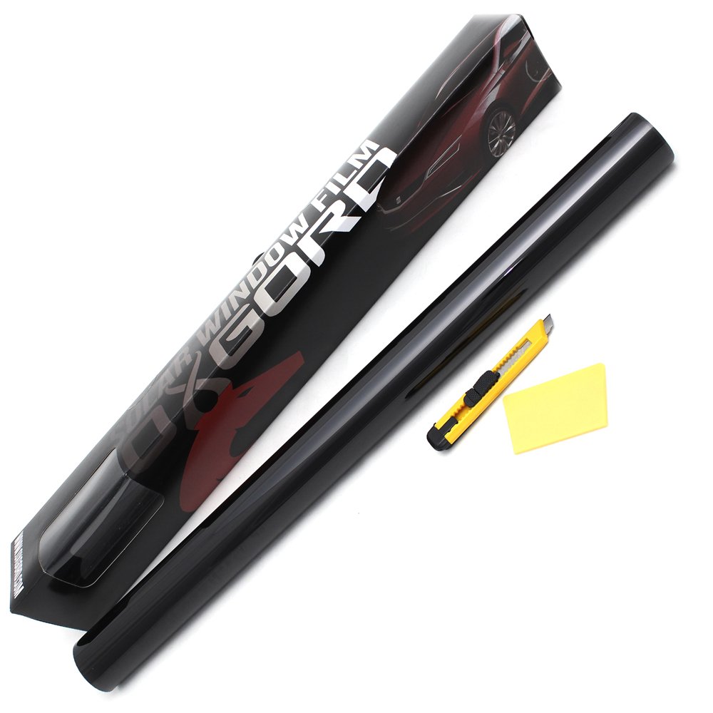 Best Window Tint Films OxGord Car Window Tinting Black Reflective Window Tint 35 VLT  