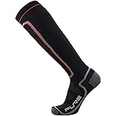 Pure Athlete Ultra Light Ski Socks – Thin Premium Merino Wool Skiing for Men, Women – Snowboard