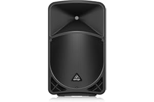 BEHRINGER EUROLIVE B15X 1000 Watt 2 Way 15" Powered Loudspeaker with Digital Mixer, Wireless Option, Remote Control via iOS*/Android* Mobile App and Bluetooth Audio Streaming