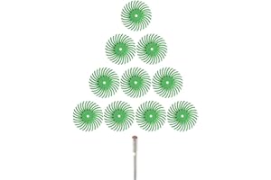 YKLP 10Pcs 1000 Grit Radial Bristle Disc Brush with 1/8" Shank Abrasive Bristle Disc Set for Wood Jewelry Mold Polishing