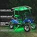LEDGlow 12pc Million Color LED Golf Cart Underglow Accent Neon Lighting Kit with Canopy, Wheel Well & Interior Lights for EZGO Yamaha Club Car – Fits Electric & Gas Golf Carts – Water Resistantthumb 2