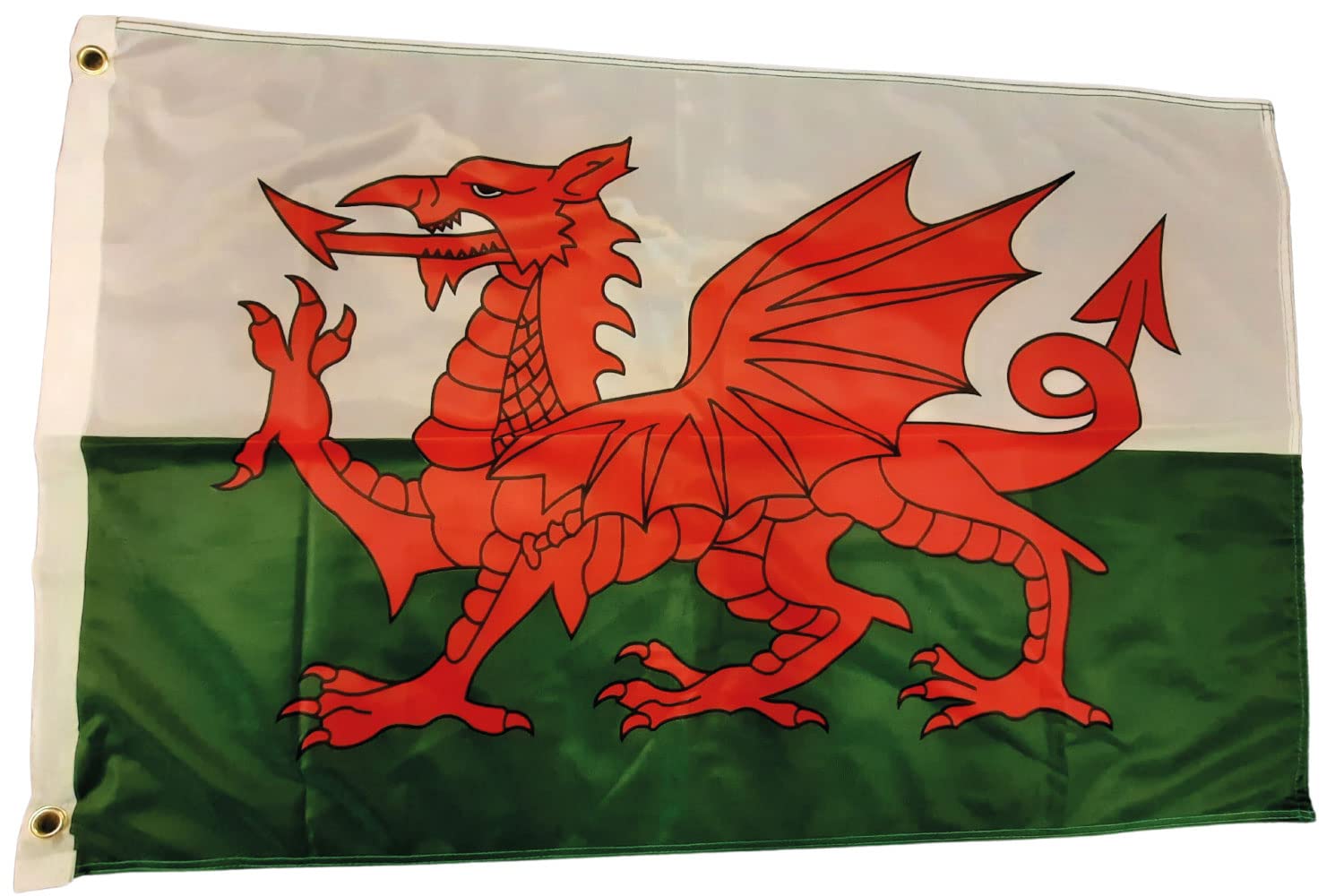 NWFlags Wales Flag 3ft x 2ft | Outdoor Heavy 110d Knitted Polyester | 3x2 Welsh Dragon Flag for Flagpoles