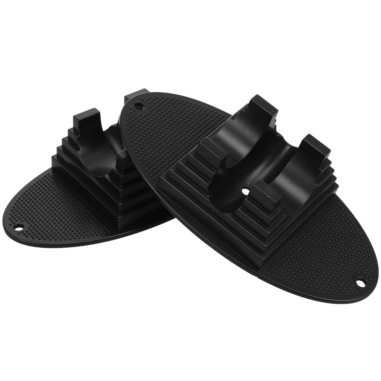 INOOMP 2 Pcs Scooter Stand Holder Floor Scooter Storage Parking Stand Rack Kick Holder Support 8.66X4.33X2.17In Black