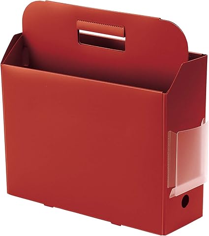 Amazon プラス ファイルボックス Ppキャリーボックス レッド Fl 126bf 76 123 文房具 オフィス用品 文房具 オフィス用品