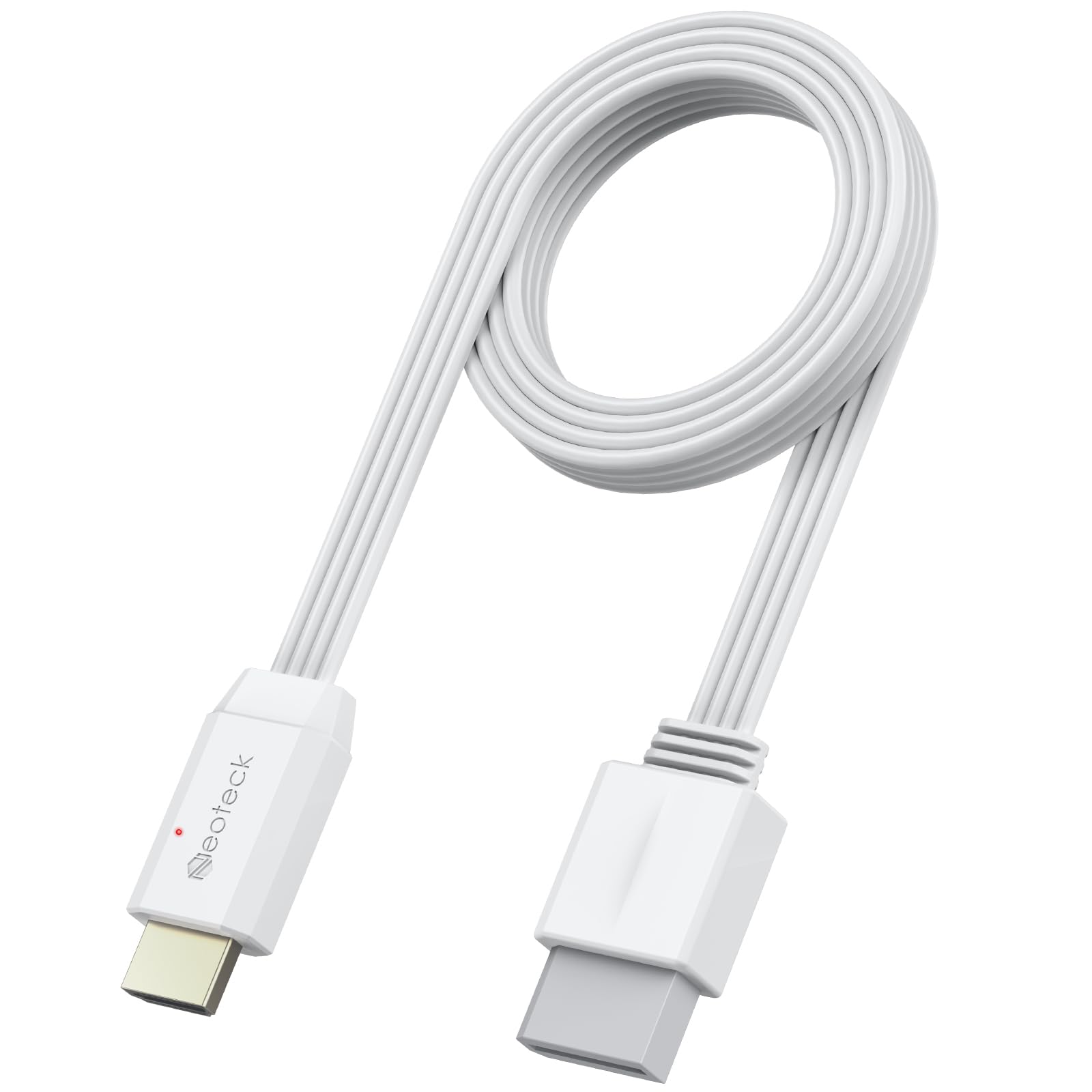 Photo 1 of Neoteck Wii to HDMI Converter 1080P 5ft/150cm HDMI Cable Built-in Audio Video Cable for TV,Plug and Play HDMI Adapter Compatible with Wii,Wii U,HDTV,etc.-White