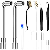 Zhehao 16 Pieces 3D Printer Nozzle Wrench Cleaning