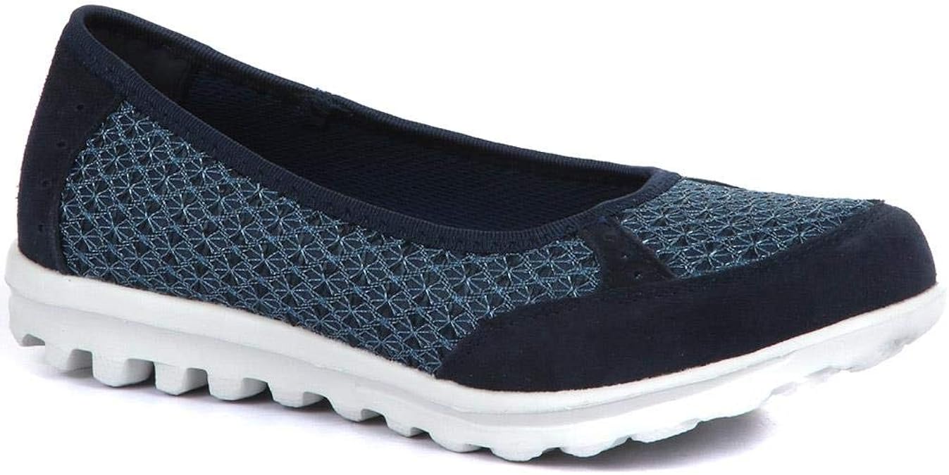 Amazon.com | Pavers Womens Lightweight Casual Trainers Sports Shoes Navy UK 3 | Fashion Sneakers