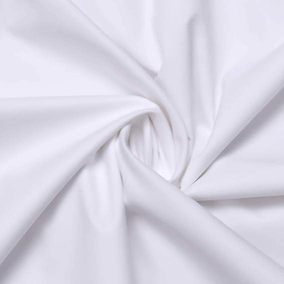 Uniform Sarees Corp Mens Cotton Plain Unstitched 2.5 m Shirt Fabric (White, Free Size)