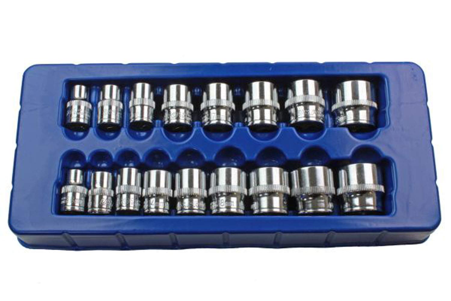 US PRO Professional 17 Piece 3/8 inch Drive 8-24mm Shallow Single Hex Socket Set