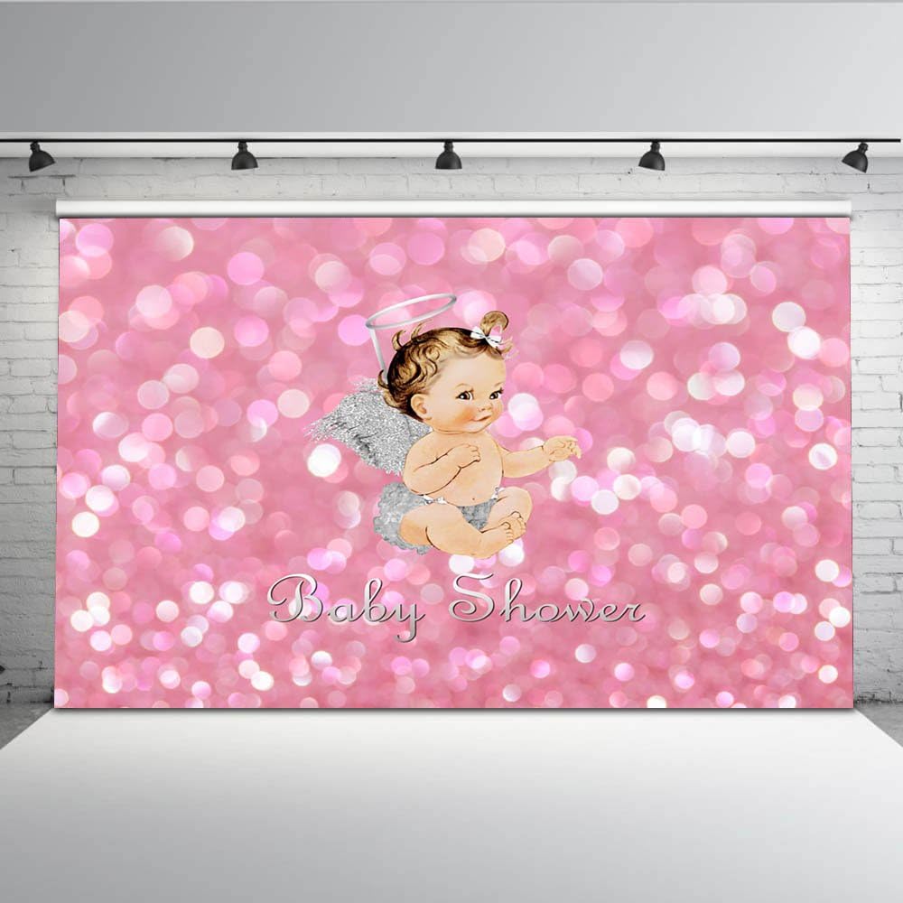 heaven sent baby shower backdrop