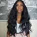 Carina Hair Brazilian Human Hair Body Wave Hair Glueless Lace Front Wig Size:22Inch
