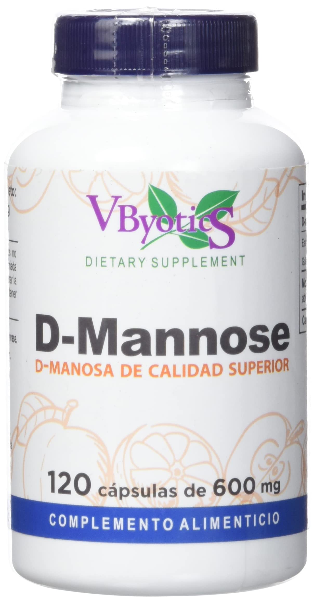 V.BYOTIC D-MANOSA 120 Caps, Not Applicable