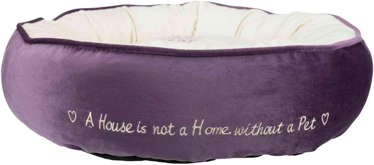 TRIXIE Pet's Home bed, purple/cream, 50cm (Pack of 1) - Image 4