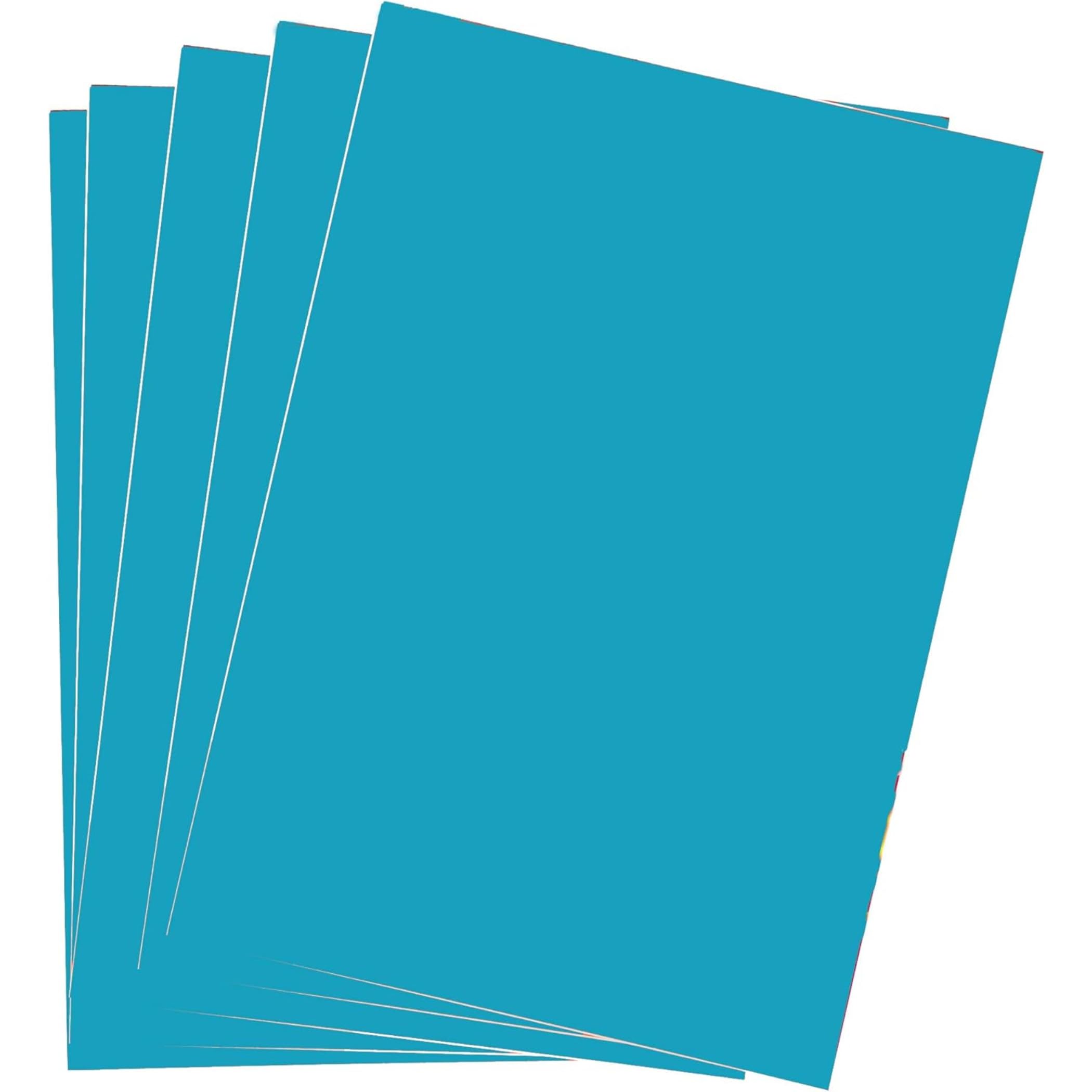 Baker Ross EV868 A4 Blue Card - Pack of 50 Sheets, Coloured Card for Arts and Crafts