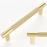 Amerdeco 10 Pack Gold Knurled Cabinet Pulls 128mm Center to Center AM003