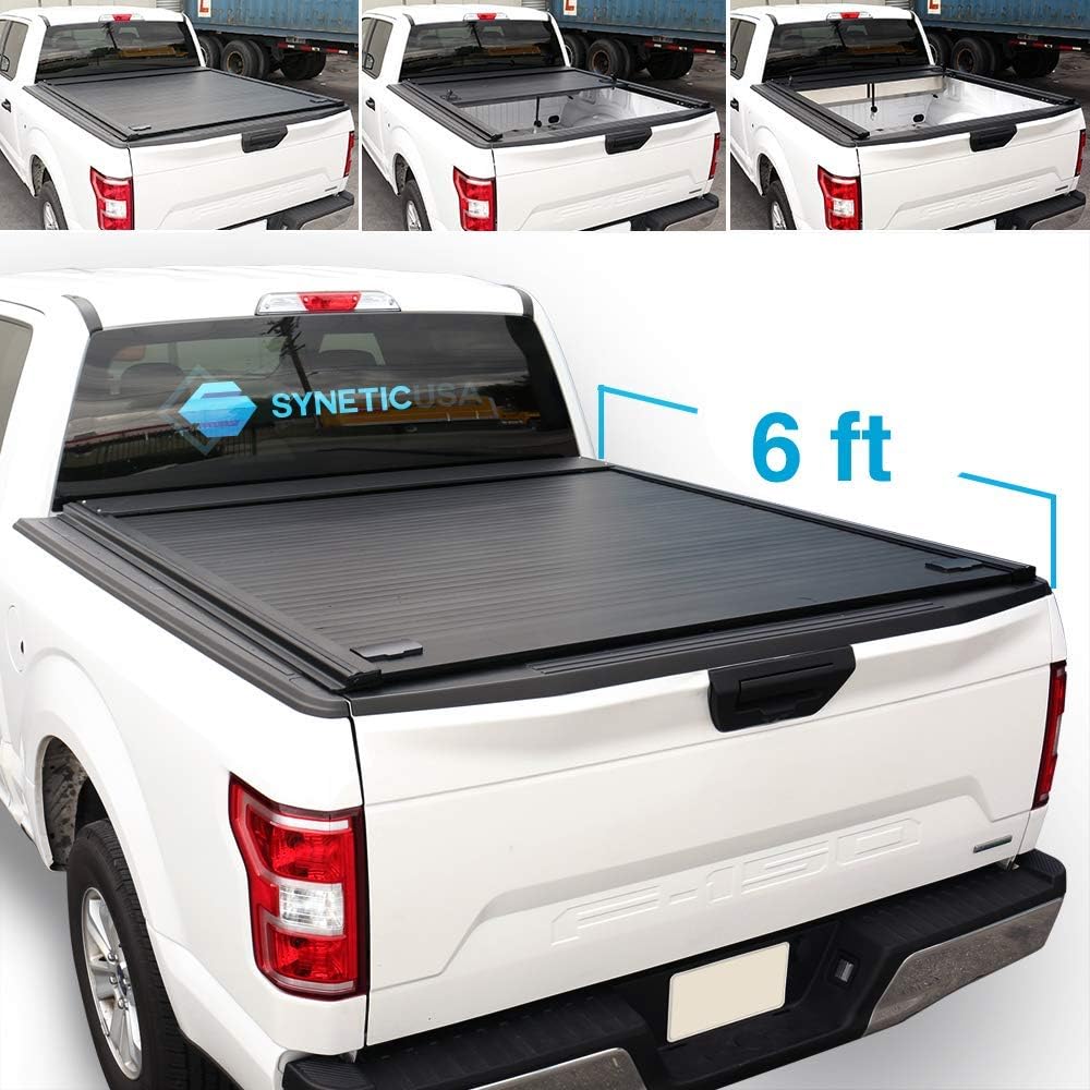 Syneticusa Aluminum Roll Up Retractable Low Profile Hard Tonneau Cover Cargo For 2005 2020 Tacoma Truck Bed 6ft Standard Bed Tonneau Covers Amazon Canada