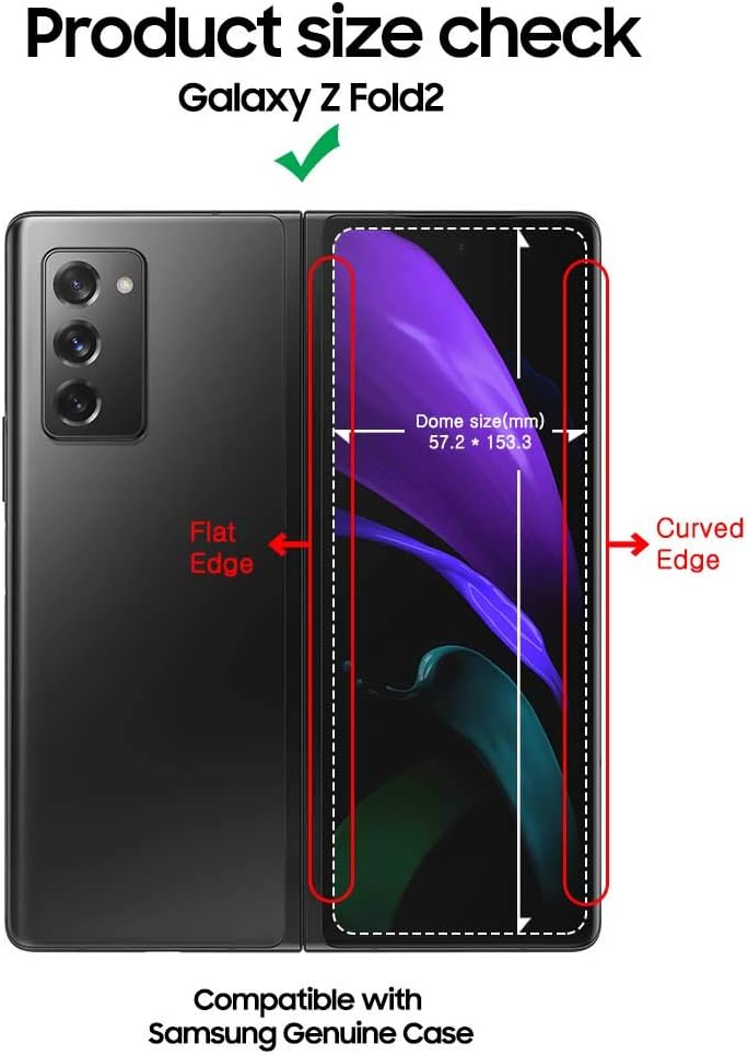 DOME GLASS Screen Protector for Samsung Galaxy Z fold 2 - Image 3