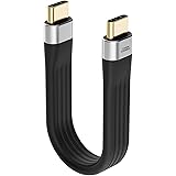 CableCreation Short USB C to USB C 3.1 Gen 2 Cable with Power Delivery, 60W 3A Fast Charge Cable 10Gbps with 4K Video Output,