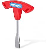 Large Flat Head Screwdriver, 10mm Wide Flathead Screwdriver | Large Flathead Screwdriver, T-Handle Flat Head Screwdriver for Camera Quick Release Plates, Tripods, And General Maintenance
