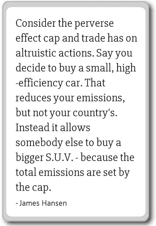 Imán para nevera con citas de James Hansen, Blanco: Amazon.es: Hogar